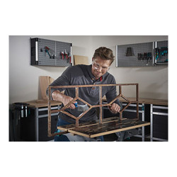 Cepillo metálico de mano, acero, con mango de plástico, 265 mm