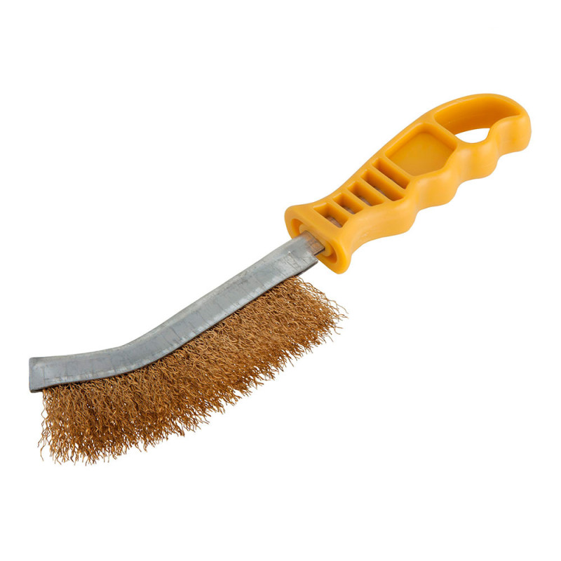 Cepillo metálico de mano, latón, mango de plástico 2716000 wolfcraft