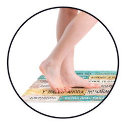 Alfombra vinílica bcn grises 45 x 75 cm