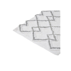 Alfombra de baño etnica gris 50 x 75 cm