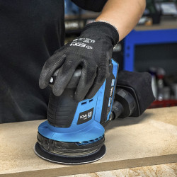 Lijadora excentrica brushless 20 v sin batería ni cargador, 13 x 30 x 15 cm