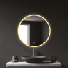 Espejo redondo con led 20 w 60 cm