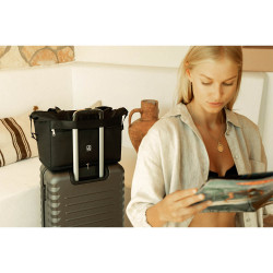 Bolsa de avion negra 25 - 35 l