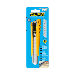 Cúter exl con bloqueo automático y cuchilla de 18 mm