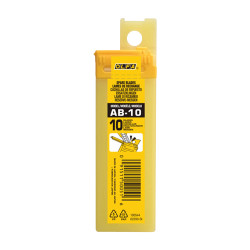 Cuchillas troceables plateadas 9 mm, juego 10 uds