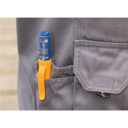 Marcador permanente de tinta para agujeros profundos azul