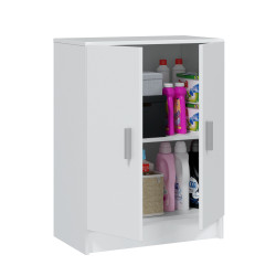 Armario multiusos 2 puertas blanco