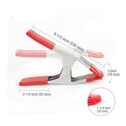 Pinza de resorte de acero 75 mm