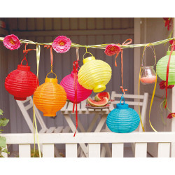 Farolillo solar colores surtidos ø20 cm
