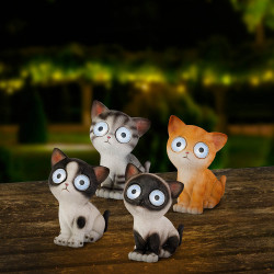 Figura solar gato modelos variados