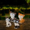 Figura solar gato modelos variados