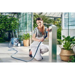 Conector angular multiusos con rosca hembra energo 6 bar, ½ pulg - ¾ pulg - 1 pulg, blister