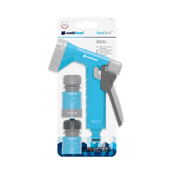 Pistola de riego y conectores rain cellpro ½ pulg - 5/8 pulg 6 bar, 6 funciones, blister