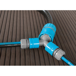 Conector de 3 vías con reductor cellpro 6 bar, 1 pulg