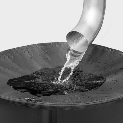 Depósito plegable recolector de agua de lluvia, 250 l, ø60 x 90 cm