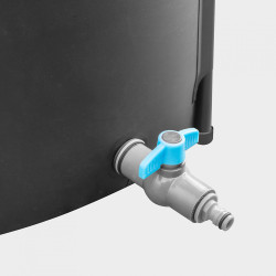 Depósito plegable recolector de agua de lluvia, 250 l, ø60 x 90 cm
