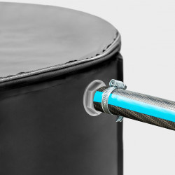 Depósito plegable recolector de agua de lluvia, 250 l, ø60 x 90 cm