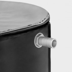 Depósito plegable recolector de agua de lluvia, 250 l, ø60 x 90 cm