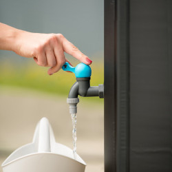 Depósito plegable recolector de agua de lluvia, 250 l, ø60 x 90 cm