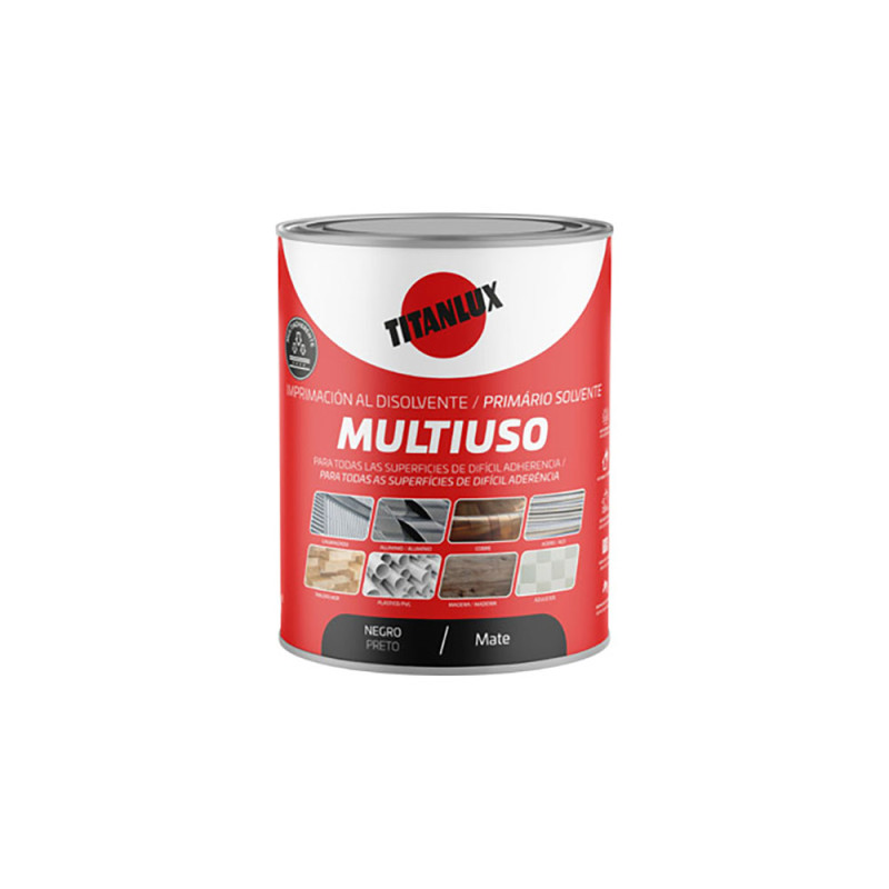 Imprimación multiuso negro mate 0,750 l
