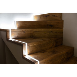 Tira led adhesiva 4.000k 8 w/m 100 lm/w 24 v dc ip65, 5 m x 10 mm luz dia