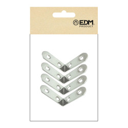 Ángulo refuerzo an24, acero inoxidable, 40 x 40 x 16 mm. 4 unidades