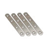 Placa recta unión plc14, acero inoxidable, 80 x 16 x 2 mm. 4 unidades