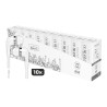 Pack ahorro 10 auriculares bsk con micrófono, blanco