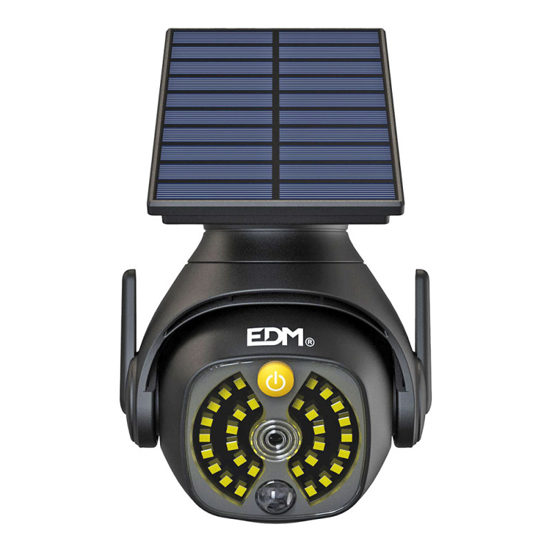 Cámara simulada con aplique solar