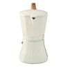 Cafetera petra crema de aluminio de 6 tazas