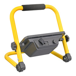 Foco proyector led solar de trabajo + panel solar, 4000 lm, 6.400 k, luz fría, ip65