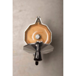 Cafetera de aluminio new vitro no apta para inducción, 3 tazas