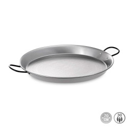 Paellera tradicional de acero pulido ø70 cm (30 personas)