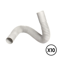 Curva flexible pvc ø 25 mm, 10 unidades