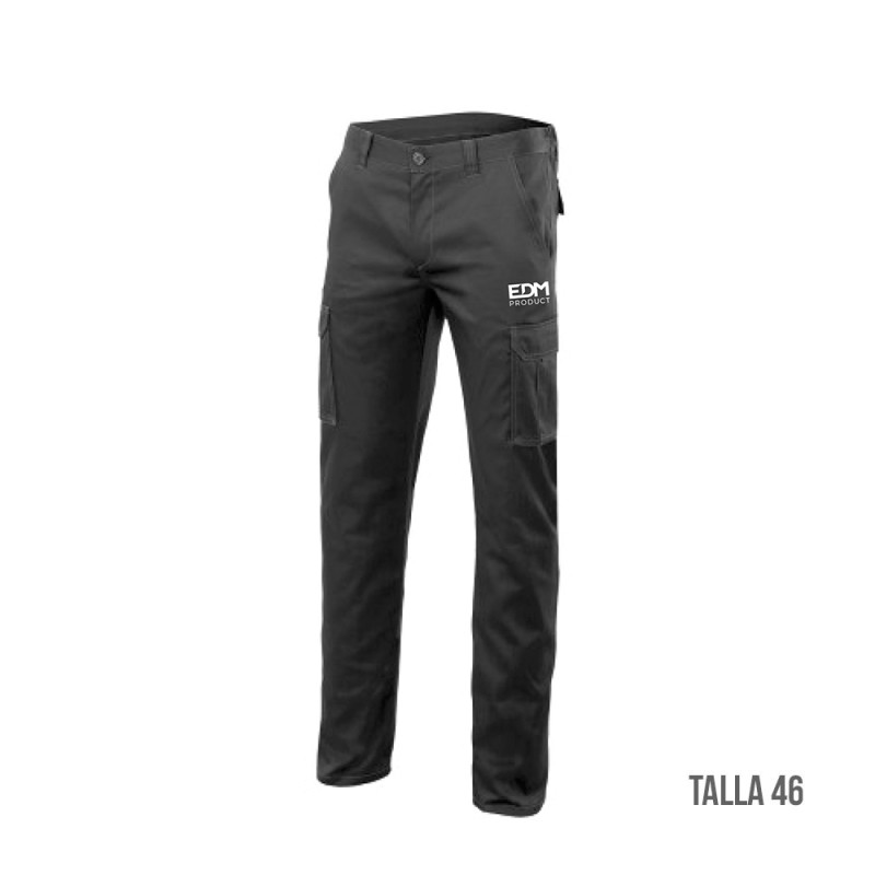 *merchandising* pantalon largo negro talla-xl serigrafiado edm
