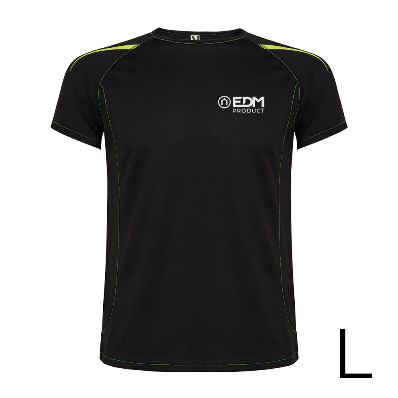 *merchandising* camiseta deportiva negra talla-l roly edm