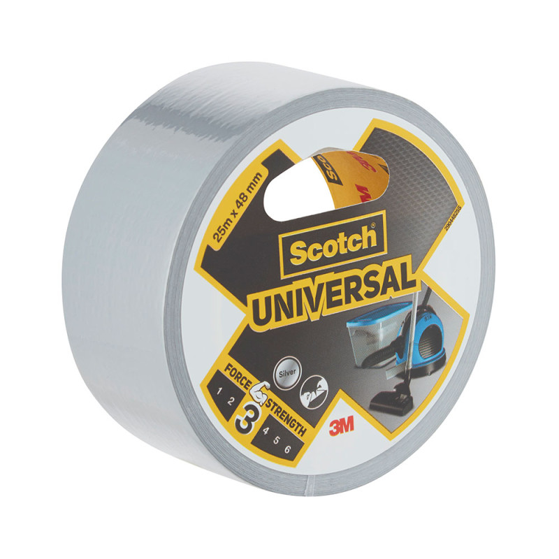 Cinta americana universal 3 25 m x 48 mm, gris