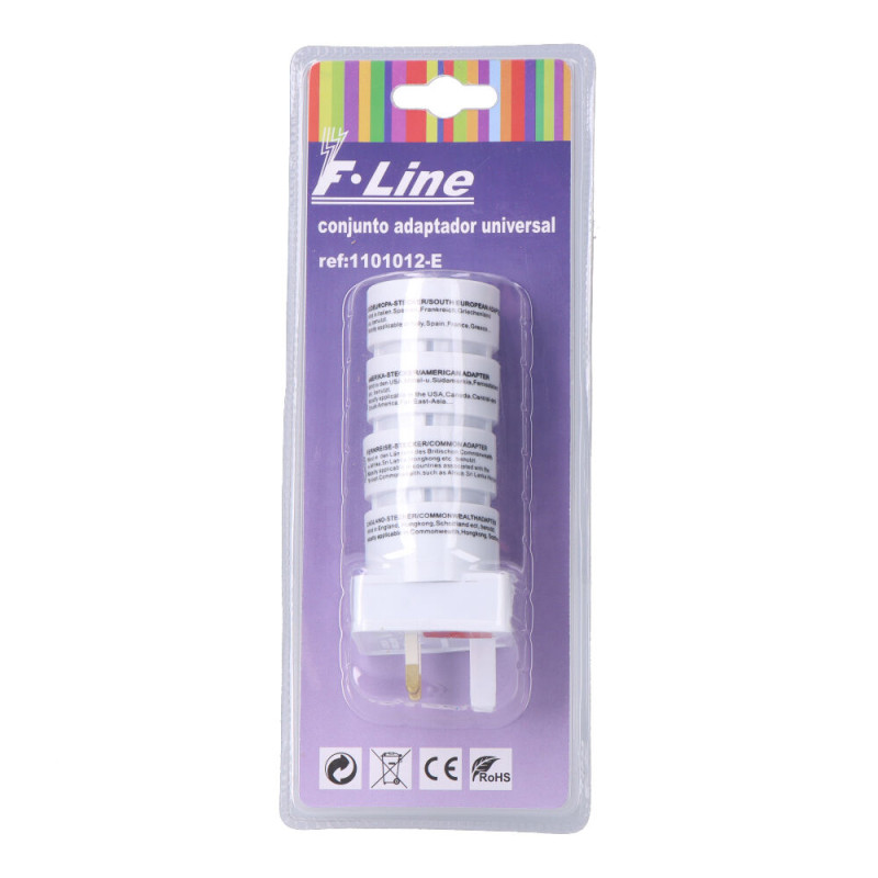 Adaptadores universales, 4 piezas, 50 x 50 x 140 mm