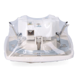 Base t/t empotrar lisa tipo schuko 10/16 a 250 v, blanca (retractilado)