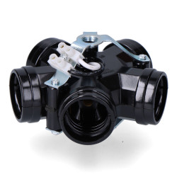 Portalámparas múltiple, 5 portalámparas e27, m10, 4 a 250 v, negro (retractilado)