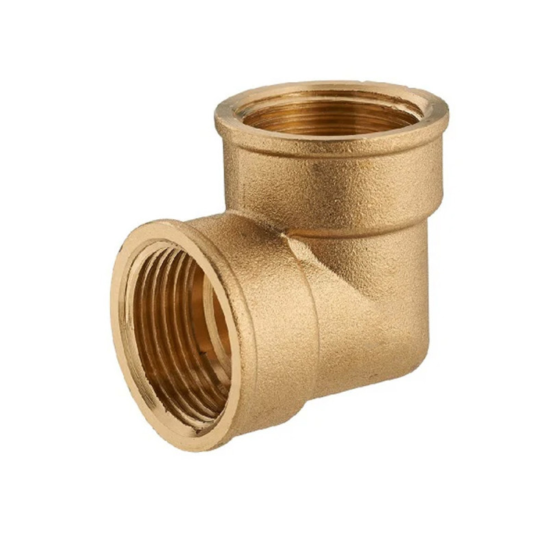 Codo hembra 90 1/2" x 15 mm latón