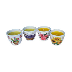 Vela citronela terracota "provenzal", modelos variados