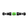 Conector estanco ip68 lineal 2 polos + tierra