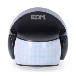 Sensor de movimiento y crepuscular 15 m ip65 negro