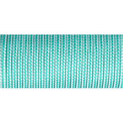 Cordón trenzada polipropileno verde / blanco, calibre 4,5 mm x 25 m