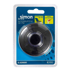 Interruptor de pie 2a 250 v negro