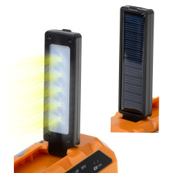 Radio solar con manivela ad 1197, 15,5 x 5 x 8 cm