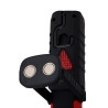 Linterna led de trabajo recargable doble funcion con gancho + imán, negra, 50 x 35 x 215 mm