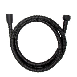 Flexo de ducha de acero inoxidable 150 cm negro