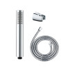 Conjunto de ducha basic, cabezal 5 funciones + manguera 150 cm + soporte ajustable